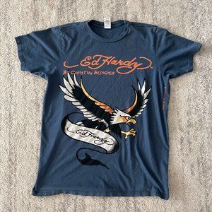 Vintage Y2K 2000s Ed Hardy By Christian Audigier T Shirt Size M Eagle Tattoo